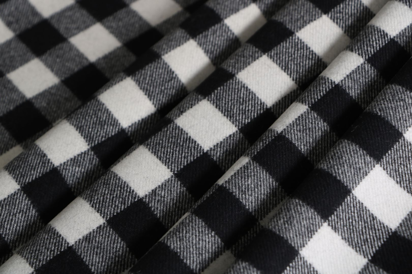 Camicia Uomo In Flanella A Quadri Cromoncent – Nero E Bianco, Taglia M