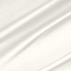 Tissu Uni Satinette de coton stretch Blanc ivoire en Coton, Stretch pour Jupe, Pantalon, Robe, Veste, Veste-Manteau légère.