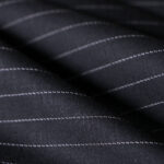 Black Wool Fine Suit fabric for Dress, Jacket, Pants, Skirt.