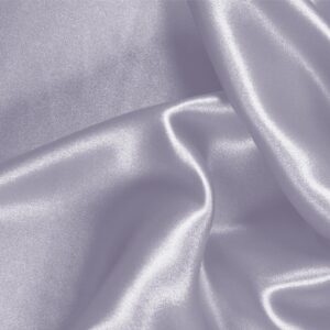 Pewter Silver Silk Crêpe Satin Plain fabric for Ceremony Dress, Dress, Party dress, Shirt, Skirt, Underwear.