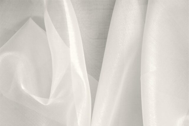 Ivory Pink Silk Organza Plain fabric for Ceremony Dress, Dress, Party dress, Shirt, Wedding dress.