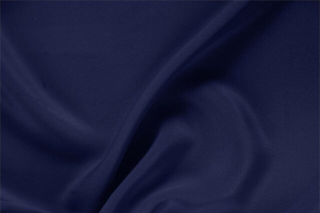 Tissu Uni Drap Bleu marine en Soie pour Jupe, Pantalon, Robe, Robe de cérémonie, Veste.