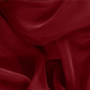 Tissu Uni Chiffon Violet bordeaux en Soie pour Chemise, Robe, Robe de cérémonie, Robe de soirée.