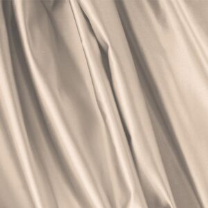 Tissu Uni Duchesse Beige sable en Soie pour Jupe, Robe, Robe de cérémonie, Robe de mariée, Robe de soirée, Veste, Veste-Manteau légère.