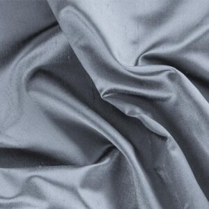 Tissu Uni Satin Shantung Bleu nuage en Soie pour Jupe, Pantalon, Robe, Robe de cérémonie, Robe de mariée, Robe de soirée, Veste.