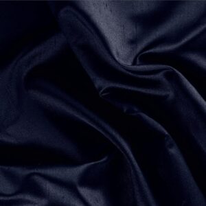Night Blue Silk Shantung Satin Plain fabric for Ceremony Dress, Dress, Jacket, Pants, Party dress, Skirt.