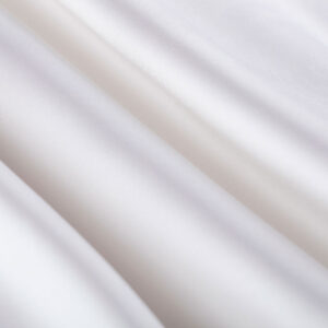 White Silk Mikado Plain fabric for Wedding dress.
