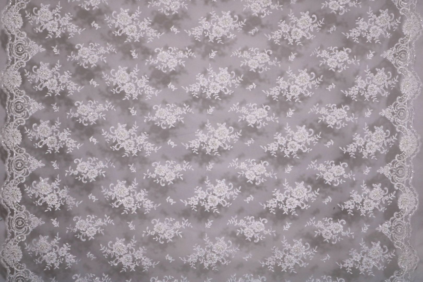 Tessuto In Pizzo Ricamato A Farfalle 3D Sfumato - 1.7x0.9 M Per Abiti Da Sposa, Decorazioni Casa, Fai Da Te